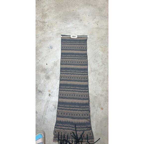 Sandro Paris Geometric Angora Wool-Blend Southwestern Inspo Fringe Scarf - Picture 10 of 11